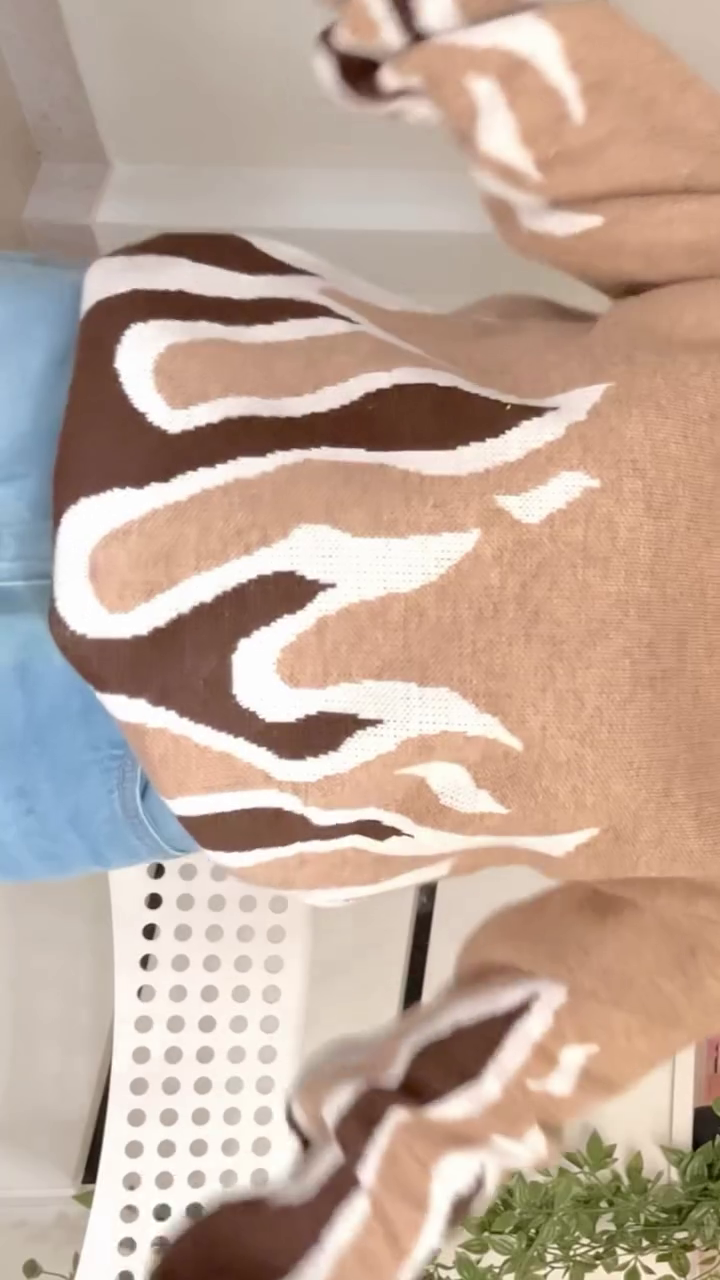 Statement Knitwear Combos 🧶🔥🌸 – Flame, Cable Vest & Floral Cardigan Variants - Image 4