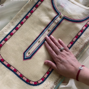 Exquisite Aari Embroidery Suit Set