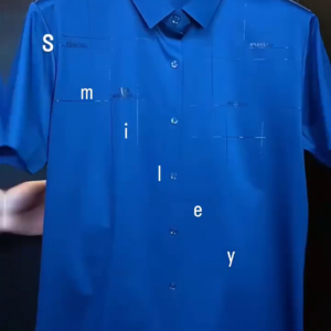 men’s Short Sleeve Shirt – Minimalist “Smiley” Design | 4 Soft Color Options