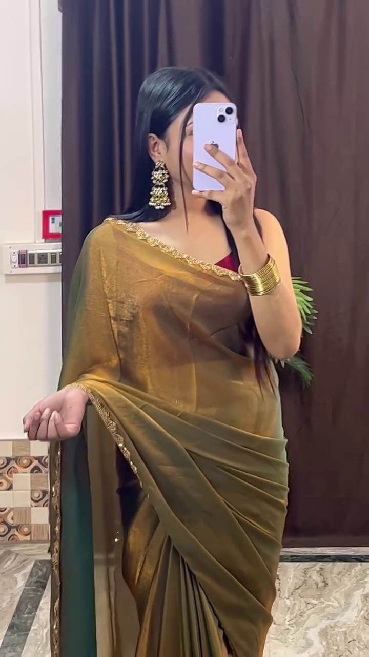 Elegant Dual-Tone Silk Saree for Women – Available in 9 Stunning Colors | Soft & Lightweight - Image 4