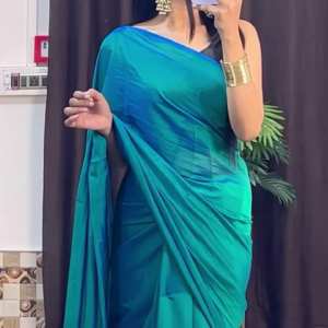 Elegant Dual-Tone Silk Saree for Women – Available in 9 Stunning Colors | Soft & Lightweight