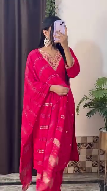 Festive Yellow Embroidered Kurta Set with Multicolor Dupatta – 10 Color Variants | Ethnic Wear for Women - Image 11