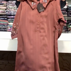 Embroidered High-Low Shirt Tunic – FLONZA | Casual Chic in 5 Elegant Shades