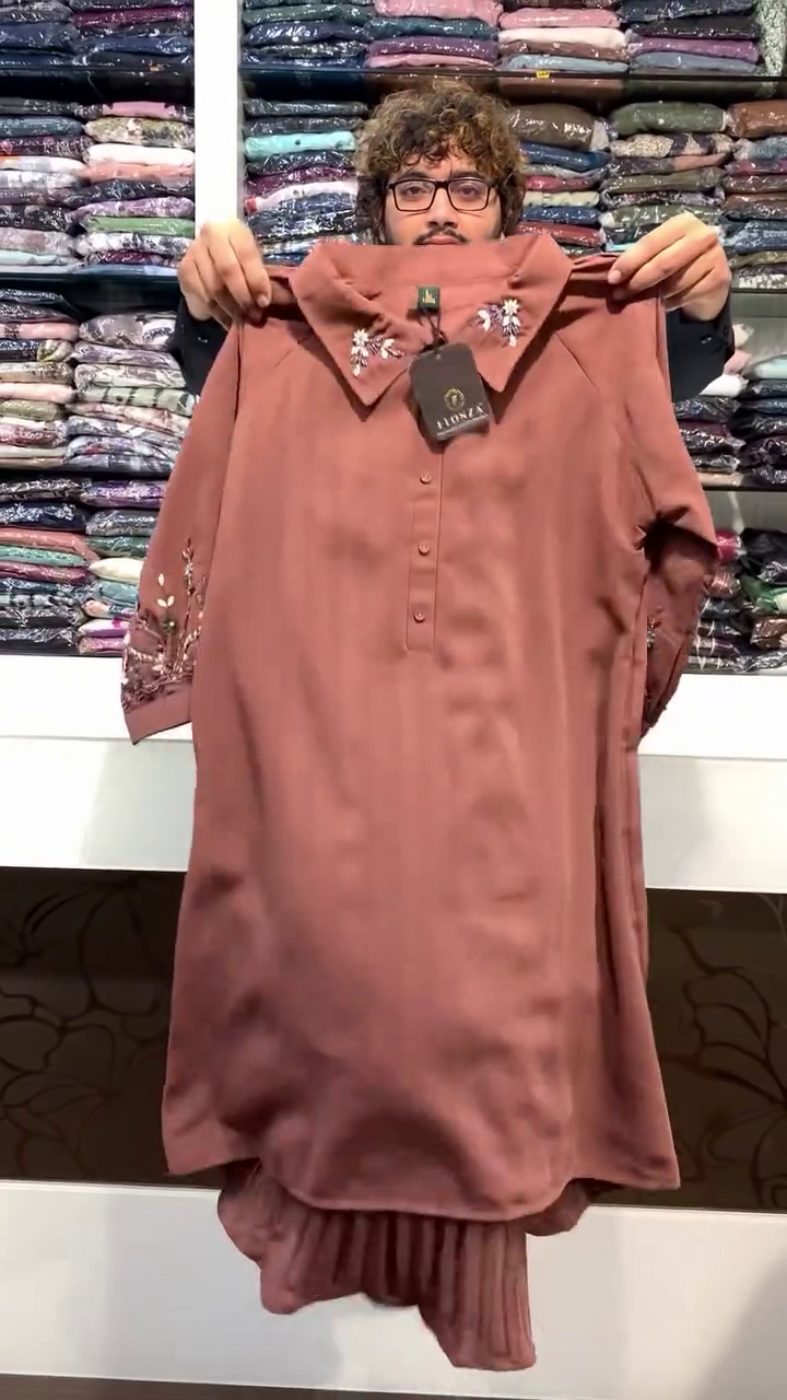 Embroidered High-Low Shirt Tunic – FLONZA | Casual Chic in 5 Elegant Shades