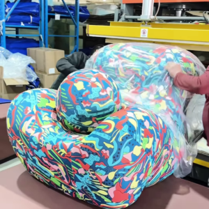 🛋️ Artistic Armchairs in the Making – A Colorful Comfort Experience 🎨