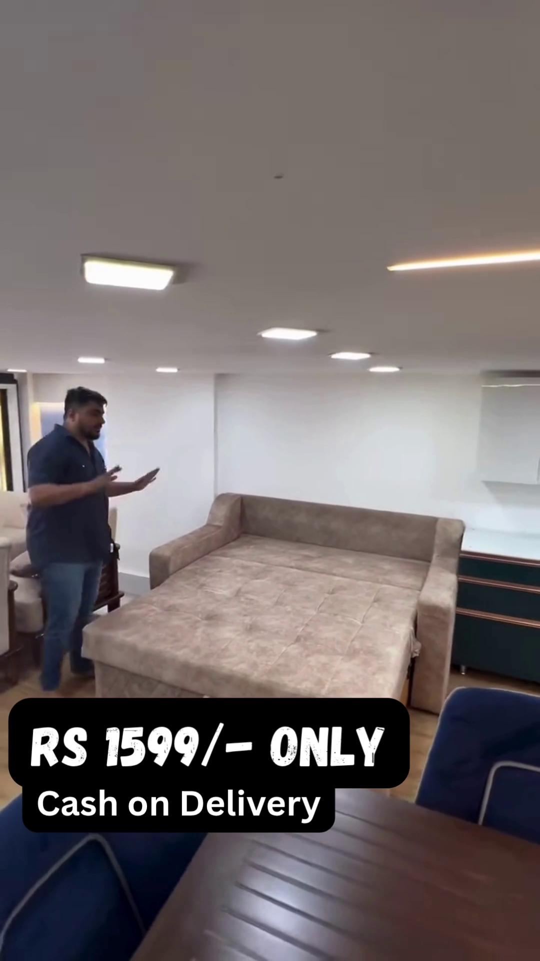 2-in-1 Convertible Sofa Bed 🛋️➡️🛏️ – Comfort Meets Functionality