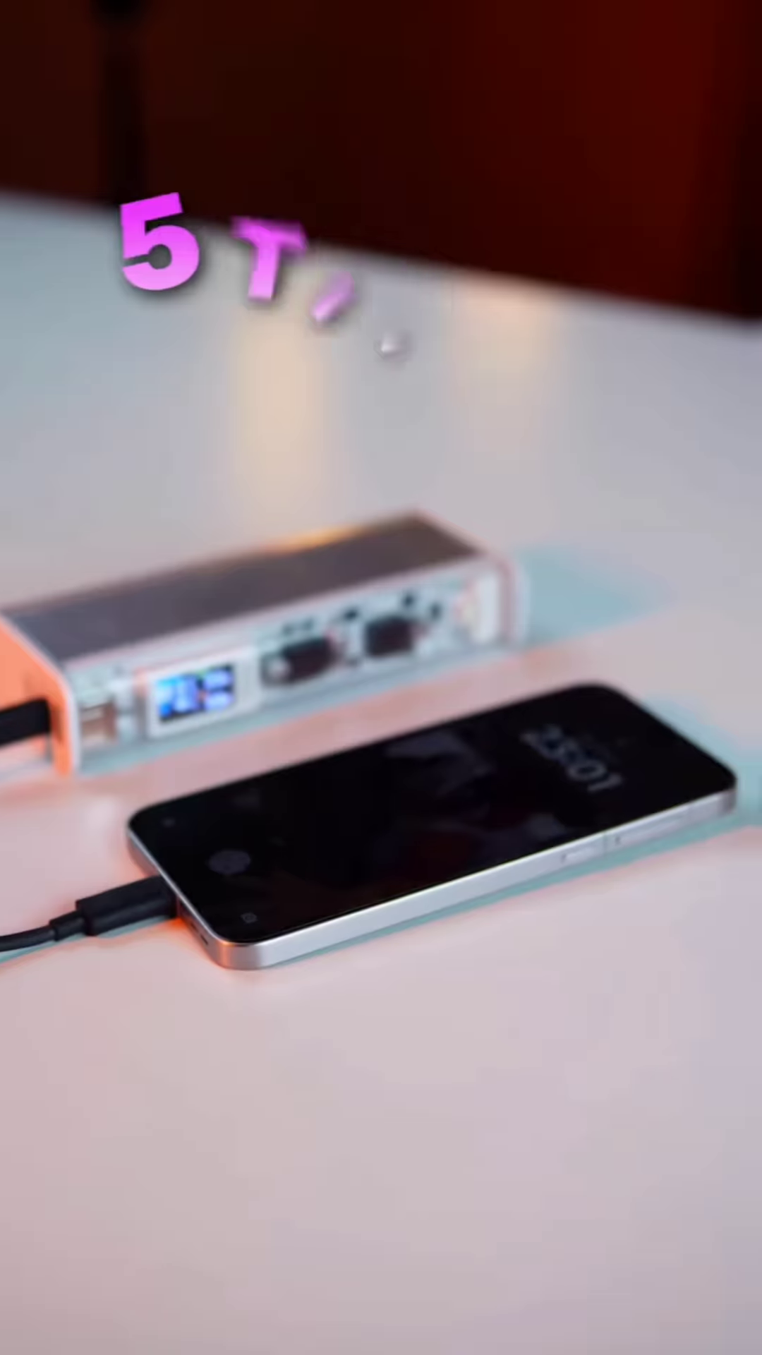 โก Supercharge On-the-Go: Transparent 140W 20000mAh Power Bank ๐ - Image 4