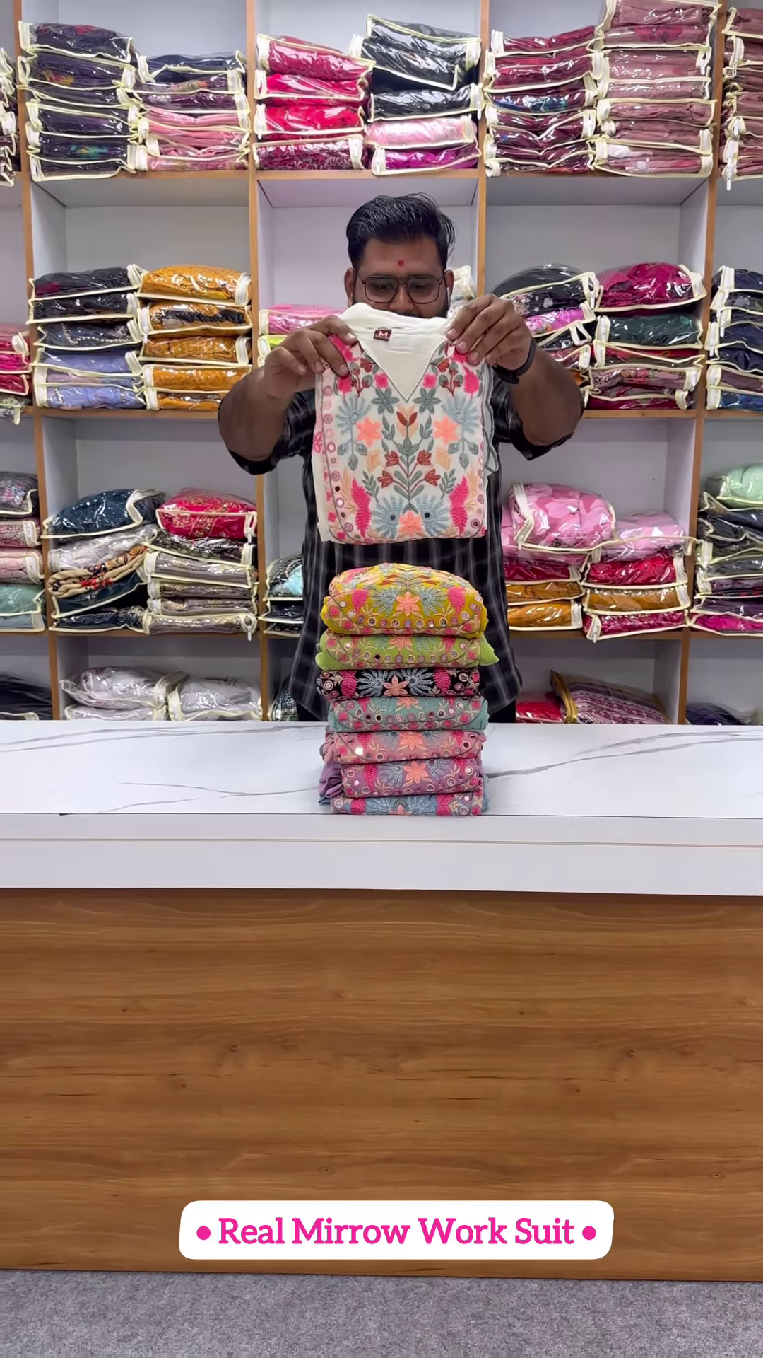 Multi-Color Floral Embroidered Kurta Collection with Mirror Work - Vibrant Boutique Suit Sets - Image 7