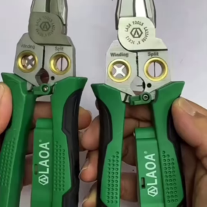 Professional 9-in-1 Multifunctional Needle Nose Pliers - Heavy-Duty Electrical Wire Stripper and Crimper