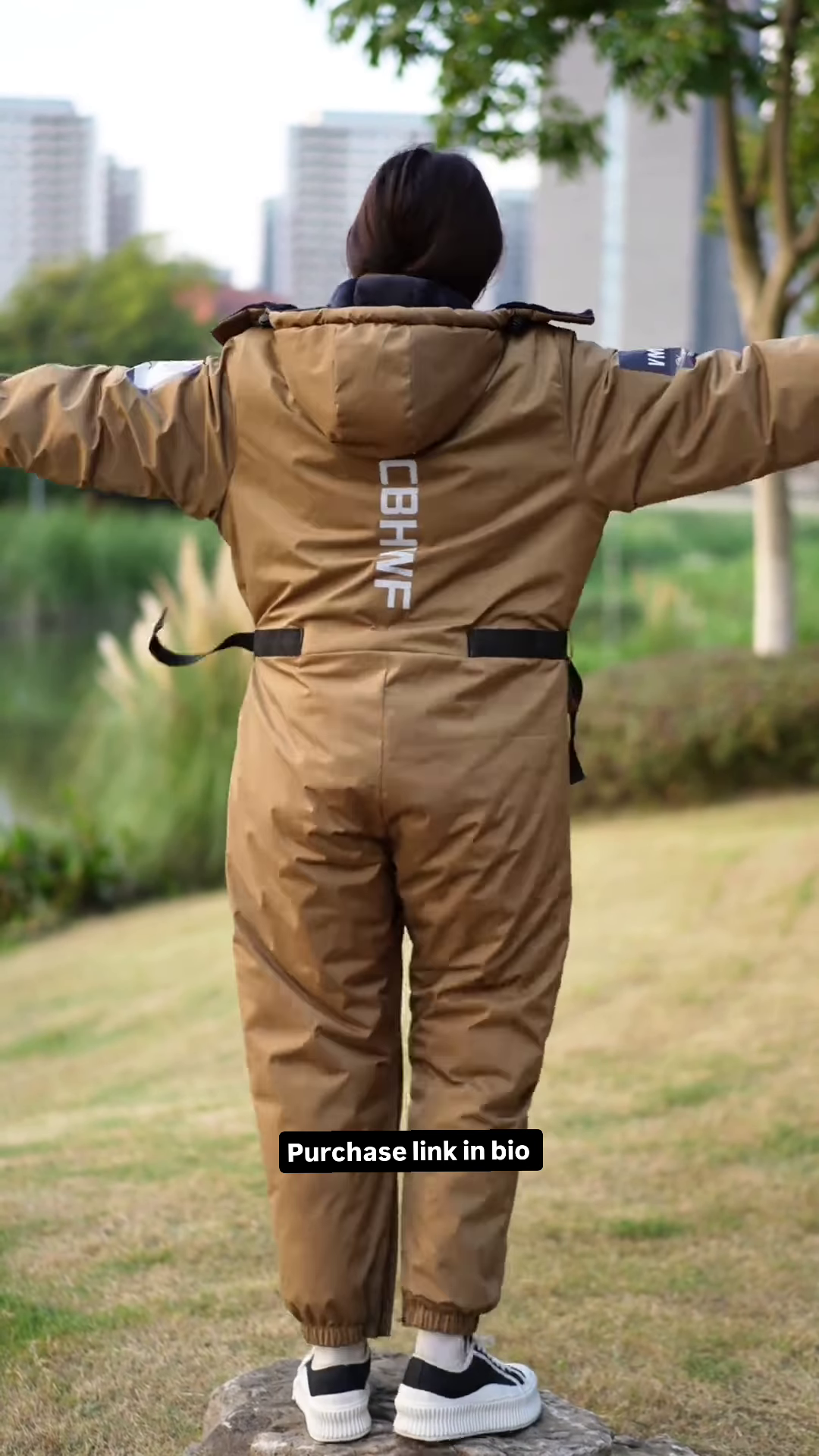 Unisex Heavy-Duty Winter Thermal Coverall - All-in-One Windproof Insulated Outdoor Workwear - Image 2