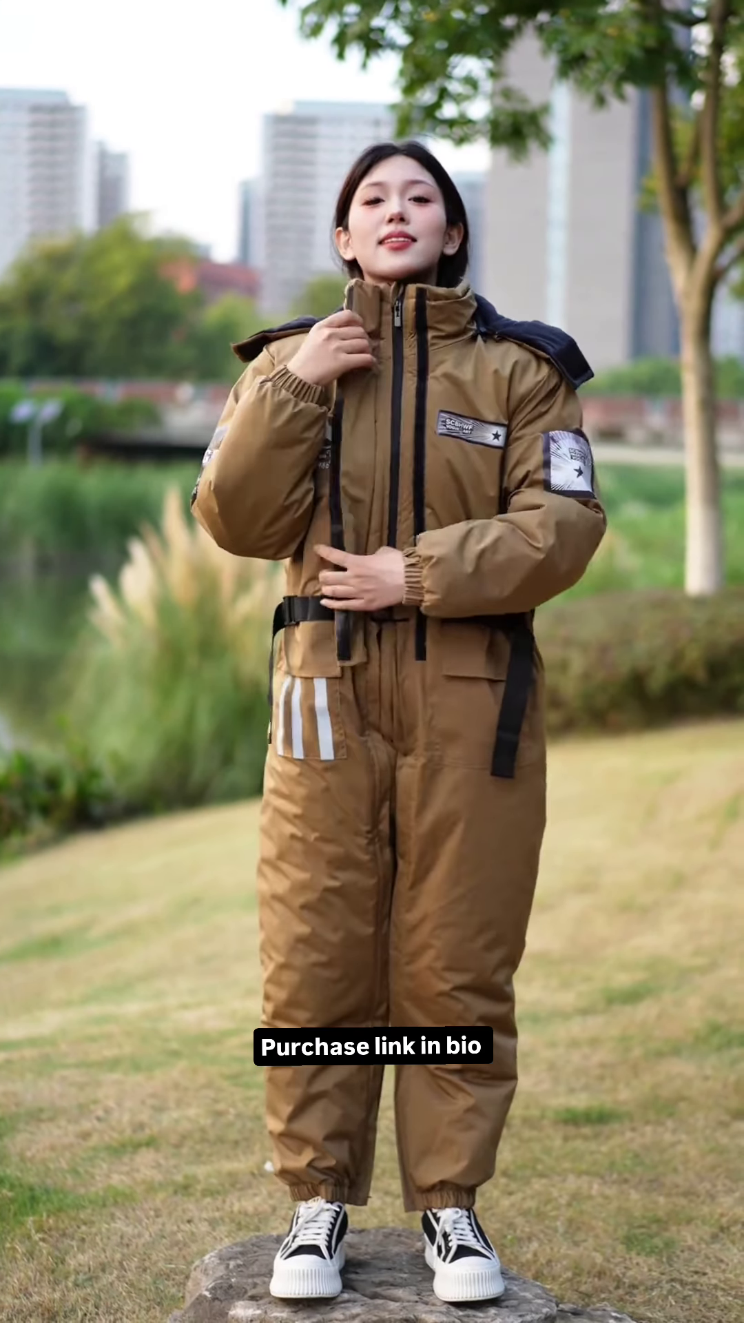 Unisex Heavy-Duty Winter Thermal Coverall - All-in-One Windproof Insulated Outdoor Workwear