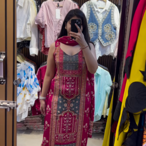 Elegant Floral Print Kurti Set with Dupatta - Women's Pastel Ethnic Wear