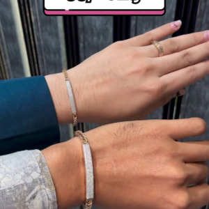 Unisex Dual-Tone Metal Bracelets