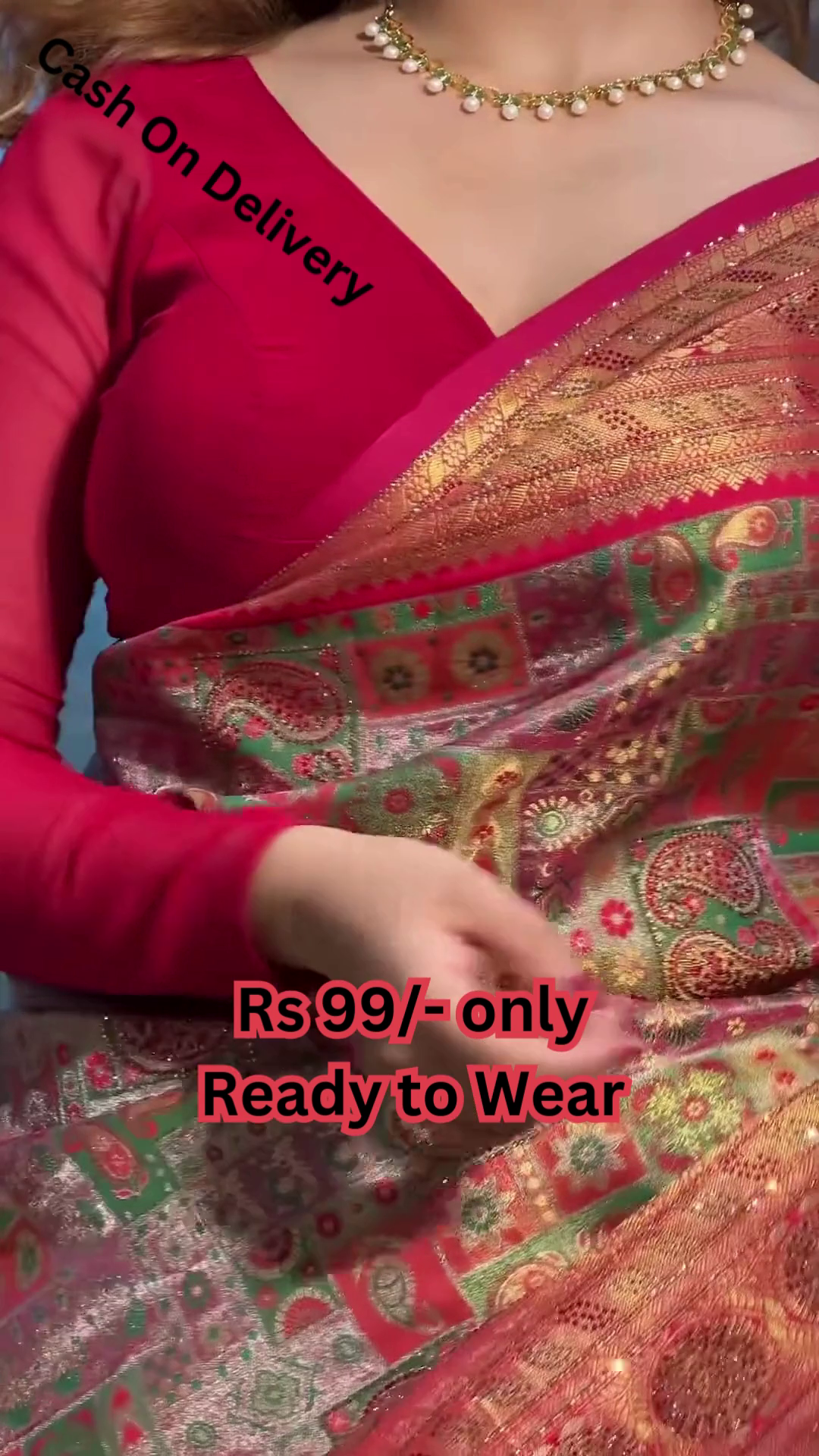 Eclectic Heritage: Multi-Tone Printed Saree with Paisleys