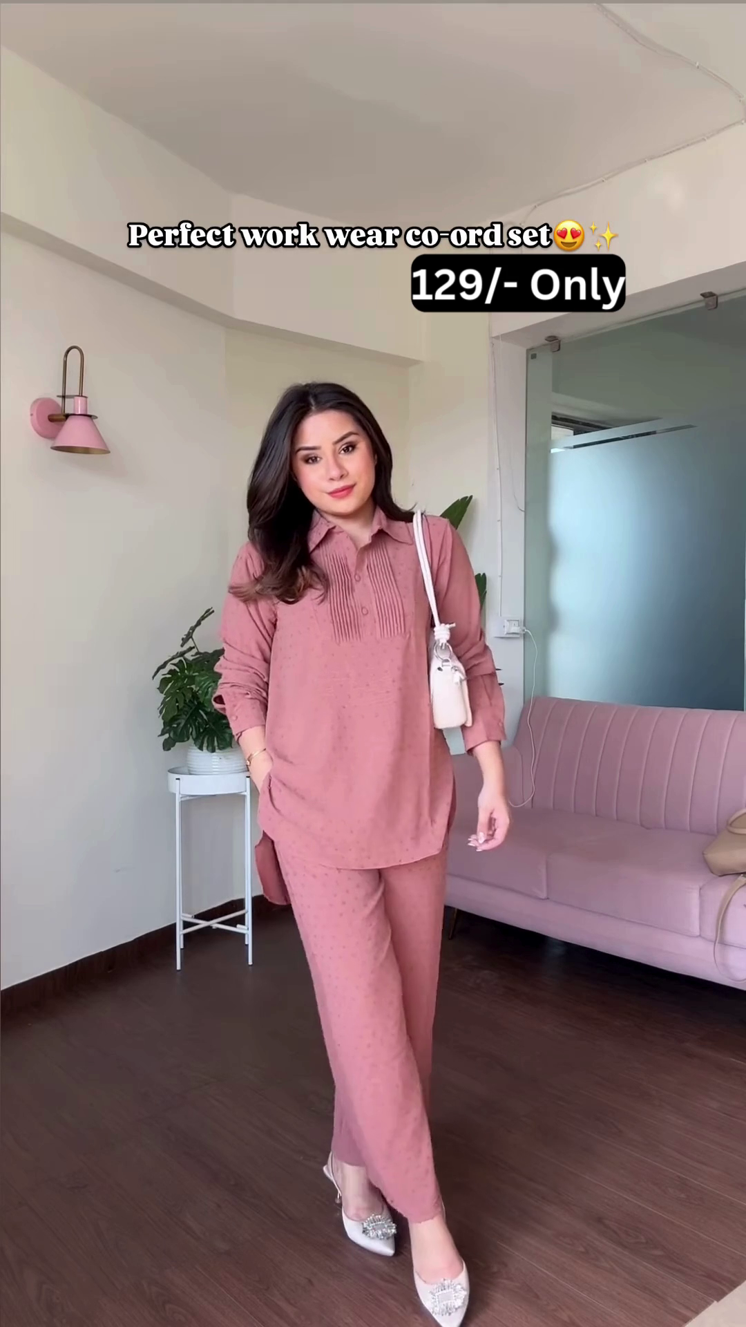 Comfortable Knit Co-ord Set with Textured Detail for Work or Casual Wear - Image 3