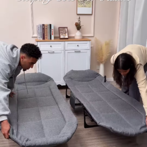 Portable Folding Bed for Adults with Comfortable Mattress