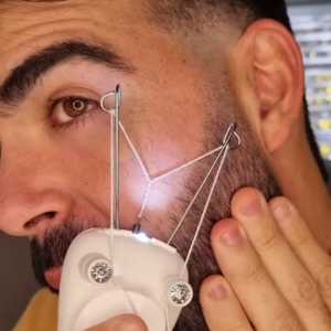 Electric Facial Hair Threading Device for Precise Hair Removal