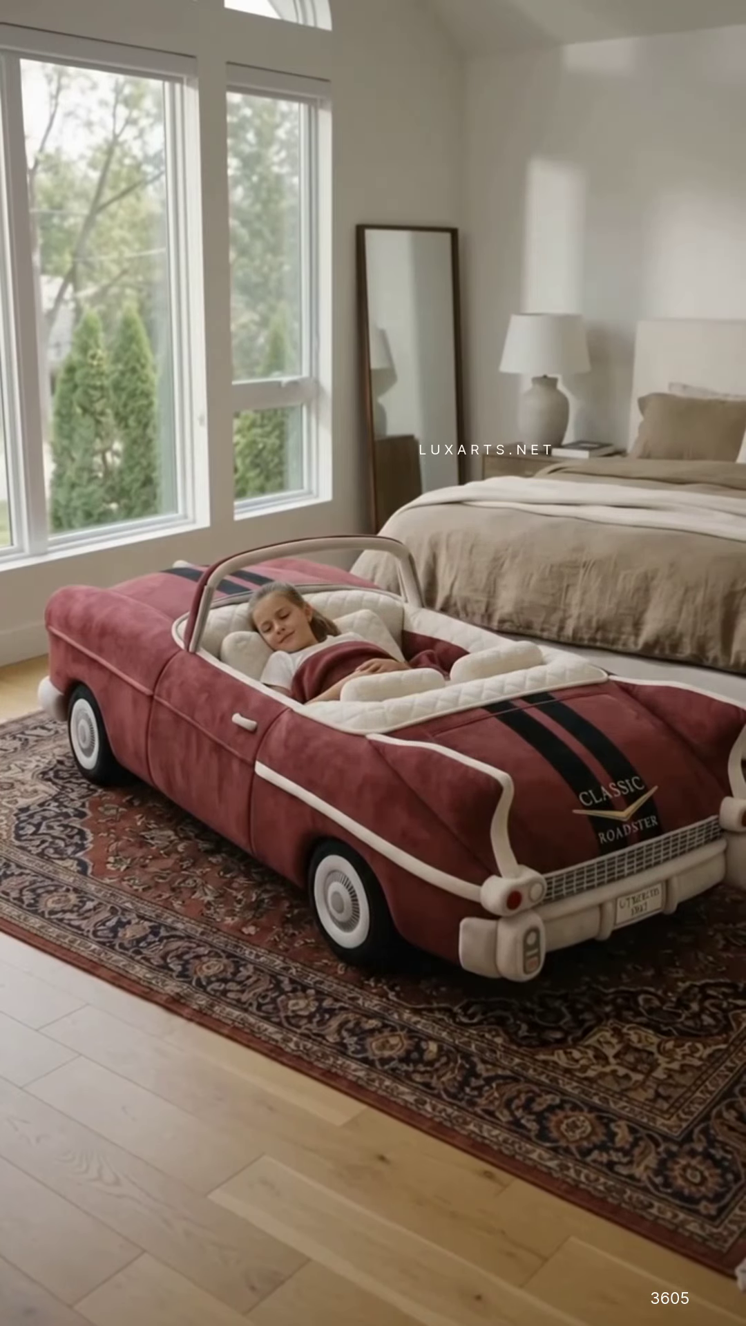 Classic Roadster Novelty Car Bed for Kids