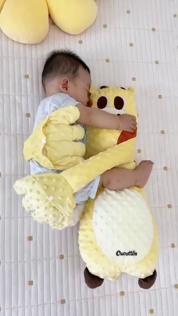 Soft Plush Baby Sleep Pillow with Attached Arms - Comfort and Security for Infants - Image 2